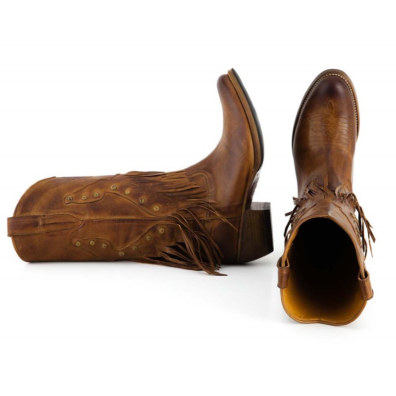 Fransen Westernstiefel Me Too Sancho Abarca 2315 braun